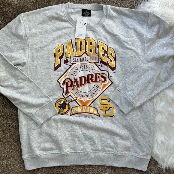 San Diego Padres Crewneck Logo Sweatshirt *NWT* XXL - Picture 1 of 4